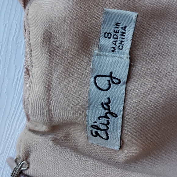 Eliza J Bronze Blush One Shoulder Cocktail Dress 8 - Picture 2 of 6